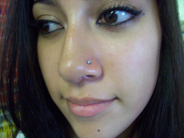 lip piercing